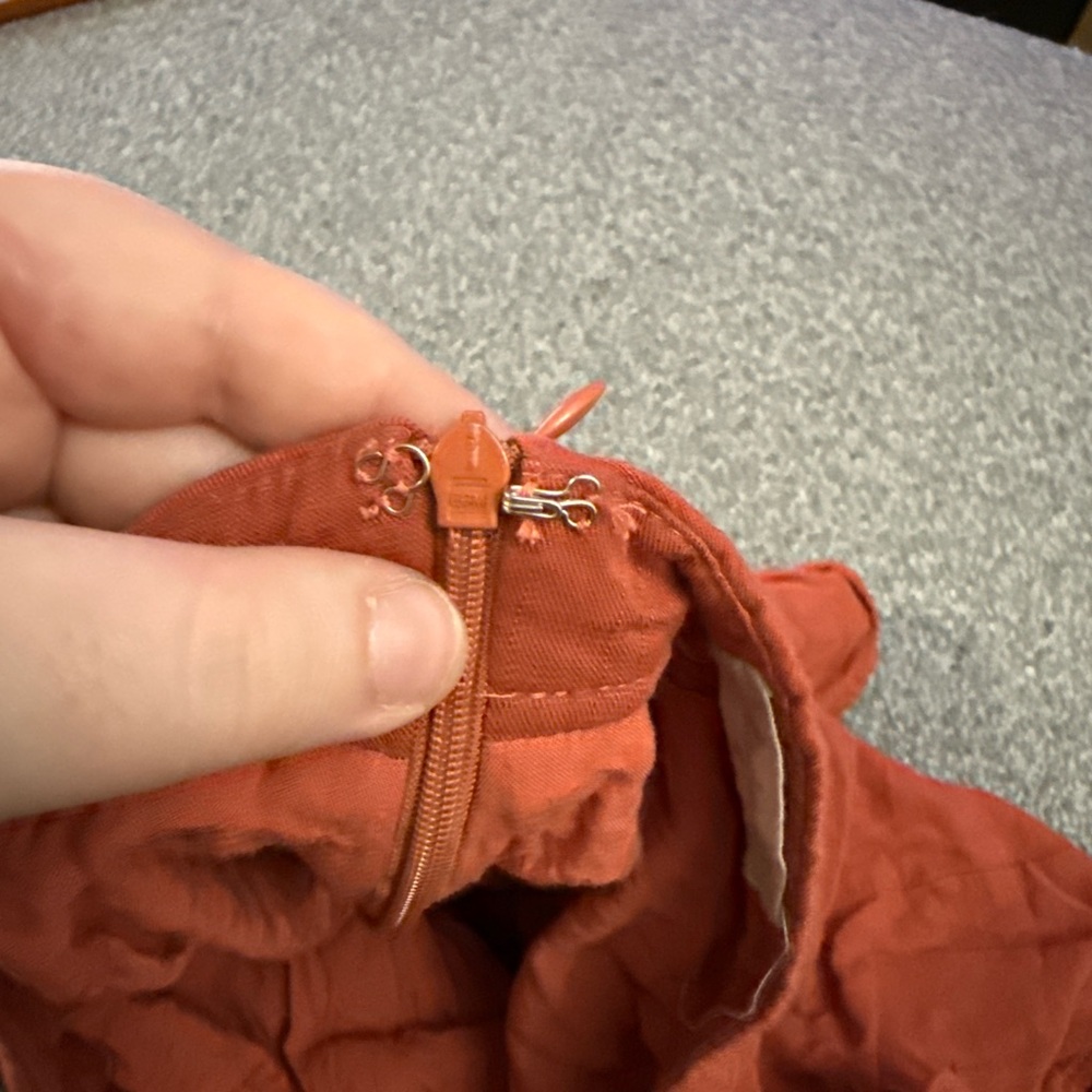 Altar'd State Rust Ruffle Hem Shorts - Picture 4 of 4